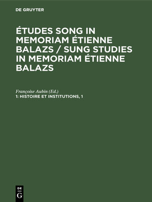 cover image of Histoire et institutions, 1